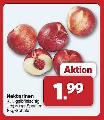 Nektarinen - frisch und köstlich aus Spanien