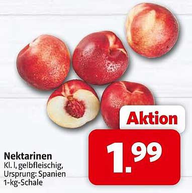 Nektarinen - Köstliche, saftige Frucht der Saison
