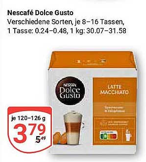 Nescafé Dolce Gusto Latte Macchiato, verschiedene Sorten, je 8–16 Tassen