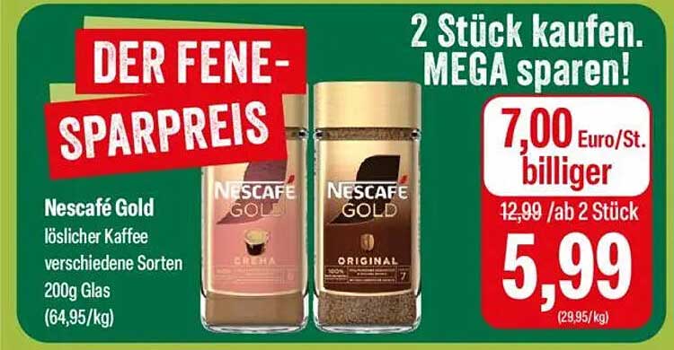 Nescafé Gold löslicher Kaffee verschiedene Sorten 200g Glas