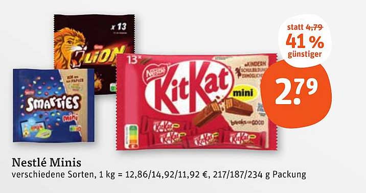 Nestlé Minis – eine leckere Auswahl für Naschkatzen