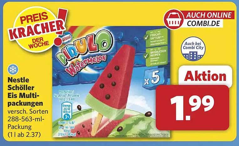 Nestle Schöller Eis Multipackungen - WasserMelon