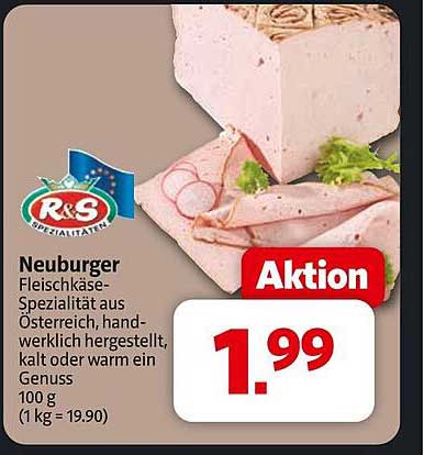 Neuburger Fleischkäse-Spezialität aus Österreich