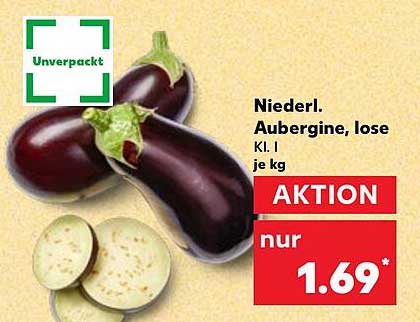 Niedl. Aubergine, lose - Kl. I je kg