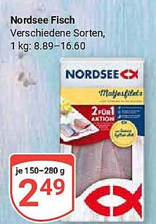 Nordsee Fisch - Verschiedene Sorten, 150-280 g