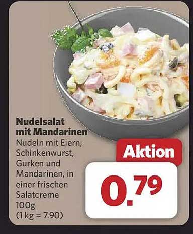 Nudelsalat mit Mandarinen