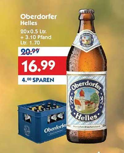 Oberdorfer Helles 20 x 0,5 L
