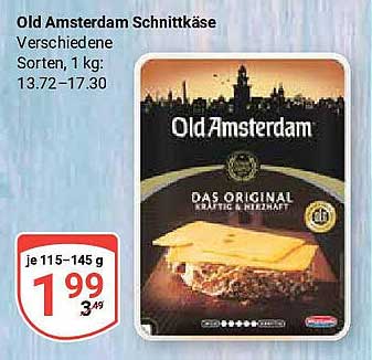Old Amsterdam Schnittkäse - Verschiedene Sorten