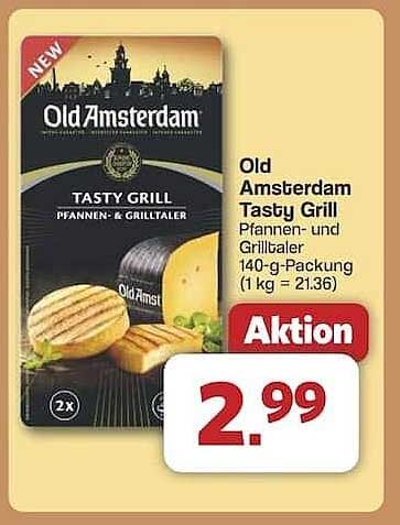 Old Amsterdam Tasty Grill Pfannen- und Grillkäse 140-g-Packung