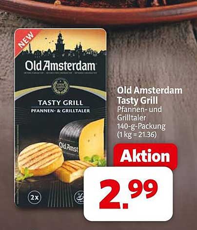 Old Amsterdam Tasty Grill Pfannen- und Grilltaler 140-g-Packung