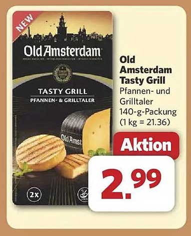 Old Amsterdam Tasty Grill Pfannen- und Grilltaler 140-g-Packung