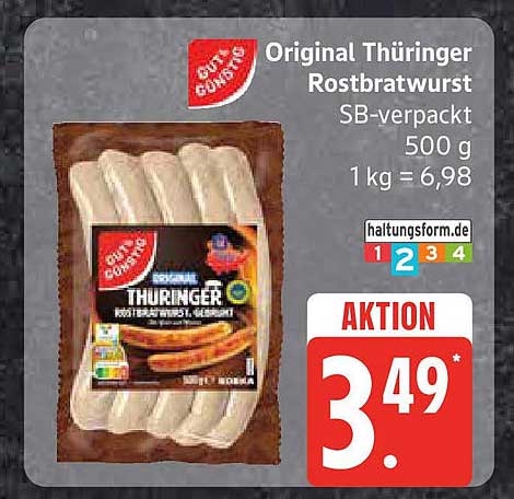 Original Thüringer Rostbratwurst - SB-verpackt