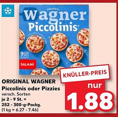 ORIGINAL WAGNER Piccolinis oder Pizzies - verschiedene Sorten