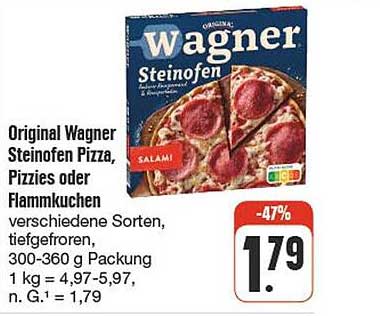 Original Wagner Steinofen Pizza, Pizzies oder Flammkuchen