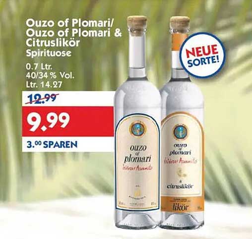 Ouzo of Plomari/Ouzo of Plomari & Citruslikör 0.7 Ltr