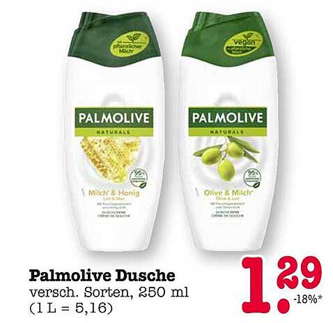 Palmolive Dusche verschiedene Sorten, 250 ml