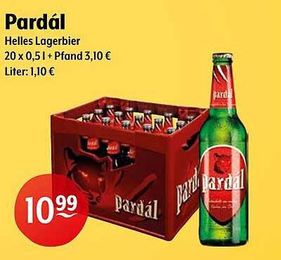 Pardál Helles Lagerbier – 20 x 0,5 l