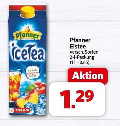Pfanner Eistee 2-Liter-Packung – Erfrischung pur!