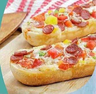 Pizzataxi - Frische Snackbrote mit Wurst und Gemüse