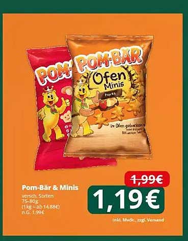 Pom-Bär & Minis – verschiedene Sorten