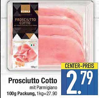 Prosciutto Cotto mit Parmigiano 100g