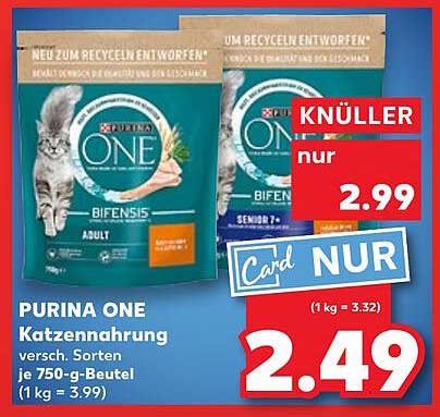 PURINA ONE Katzennahrung - Bifensis für adulte und senior Katzen