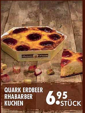 Quark Erdbeer Rhabarber Kuchen
