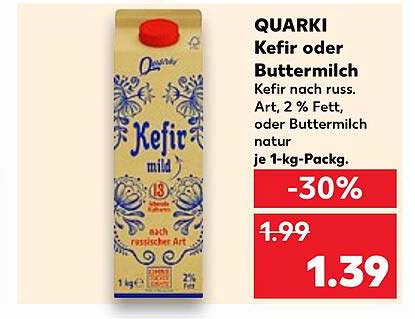 QUARKI Kefir oder Buttermilch, 1 kg
