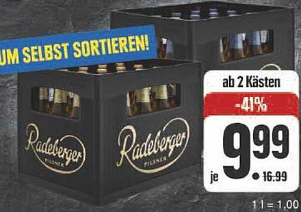 Radeberger Pilsner - ab 2 Kästen zum unschlagbaren Preis!