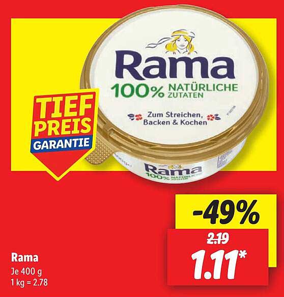 Rama 100% natürliche Zutaten - 400 g