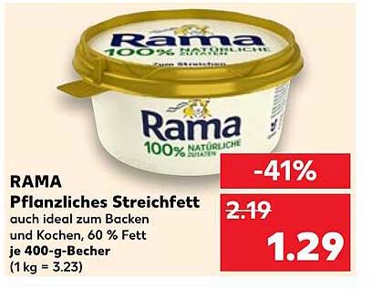 RAMA Pflanzliches Streichfett 400-g-Becher