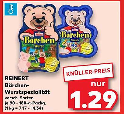 REINERT Bären-Wurstspezialität