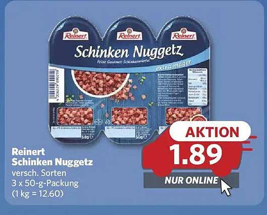 Reinert Schinken Nuggetz - vielfältige Portionsgrößen für jeden Geschmack