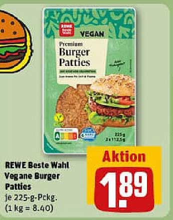 REWE Beste Wahl Vegane Burger Patties