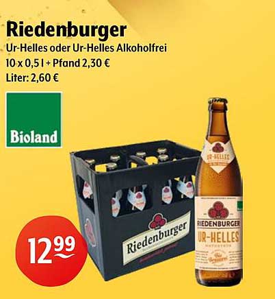 Riedenburger Ur-Helles oder Ur-Helles Alkoholfrei 10 x 0,5 l