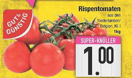 Rispetomaten aus den Niederlanden/Belgien, Kl. I - 1kg