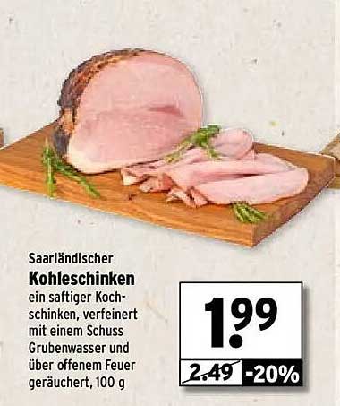 Saarländischer Kohleschinken - 100 g