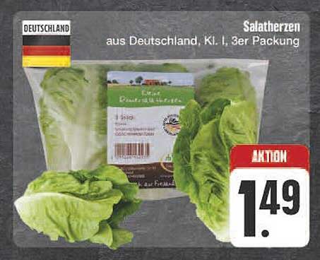 Salatherzen aus Deutschland, Kl. I, 3er Packung