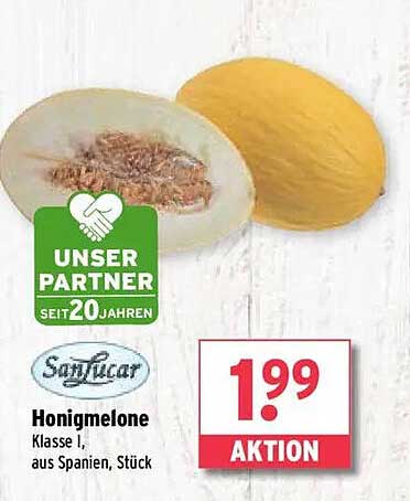 SanLucar Honigmelone Klasse I aus Spanien, Stück