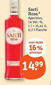 Sarti Rosa Aperitivo 0,7 l Flasche