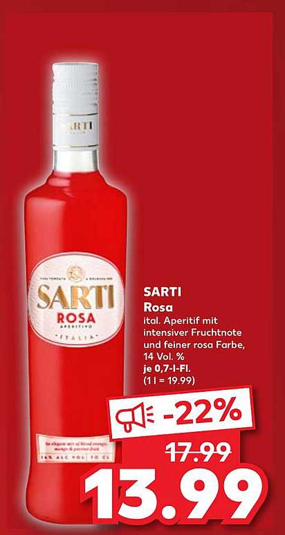 SARTI Rosa - Italiens fruchtiger Aperitif