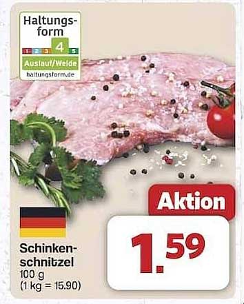 Schinkenschnitzel – Aktionsangebot vom 23. Juni bis 28. Juni 2025