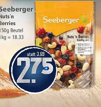 Seeberger Nuts'n Berries 150g Beutel