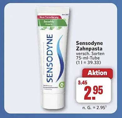 Sensodyne Zahnpasta verschiedene Sorten 75-ml-Tube