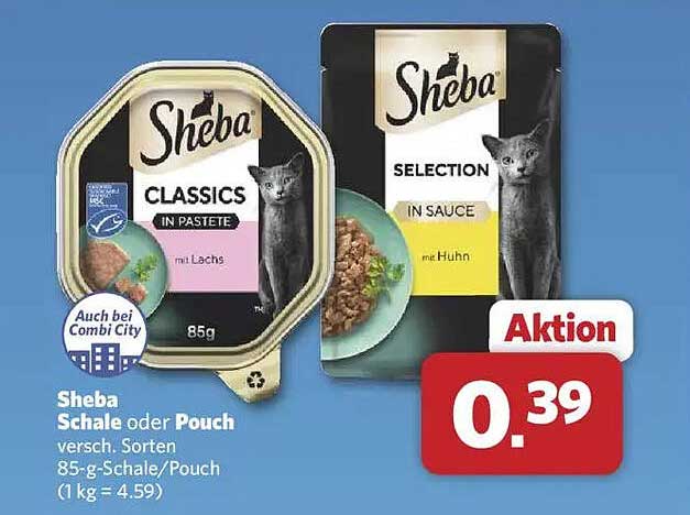 Sheba Schale oder Pouch – verschiedene Sorten 85-g-Schale/Pouch