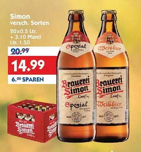 Simon - Brauerei Simon (20 x 0,5 Ltr.)