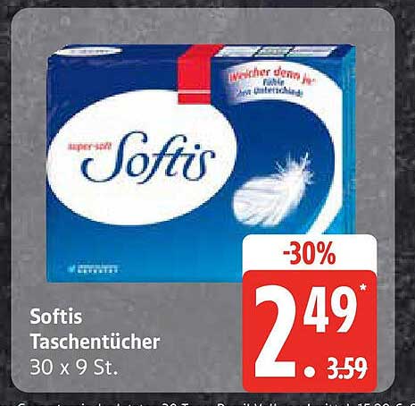 Softis Taschentücher 30 x 9 St.