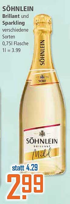 Söhnlein Brillant und Sparkling - verschiedene Sorten
