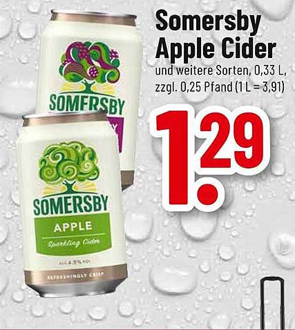 Somersby Apple Cider 0,33 L - Erfrischend und spritzig!