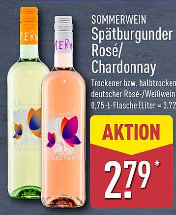 Sommerwein Spätburgunder Rosé/Chardonnay